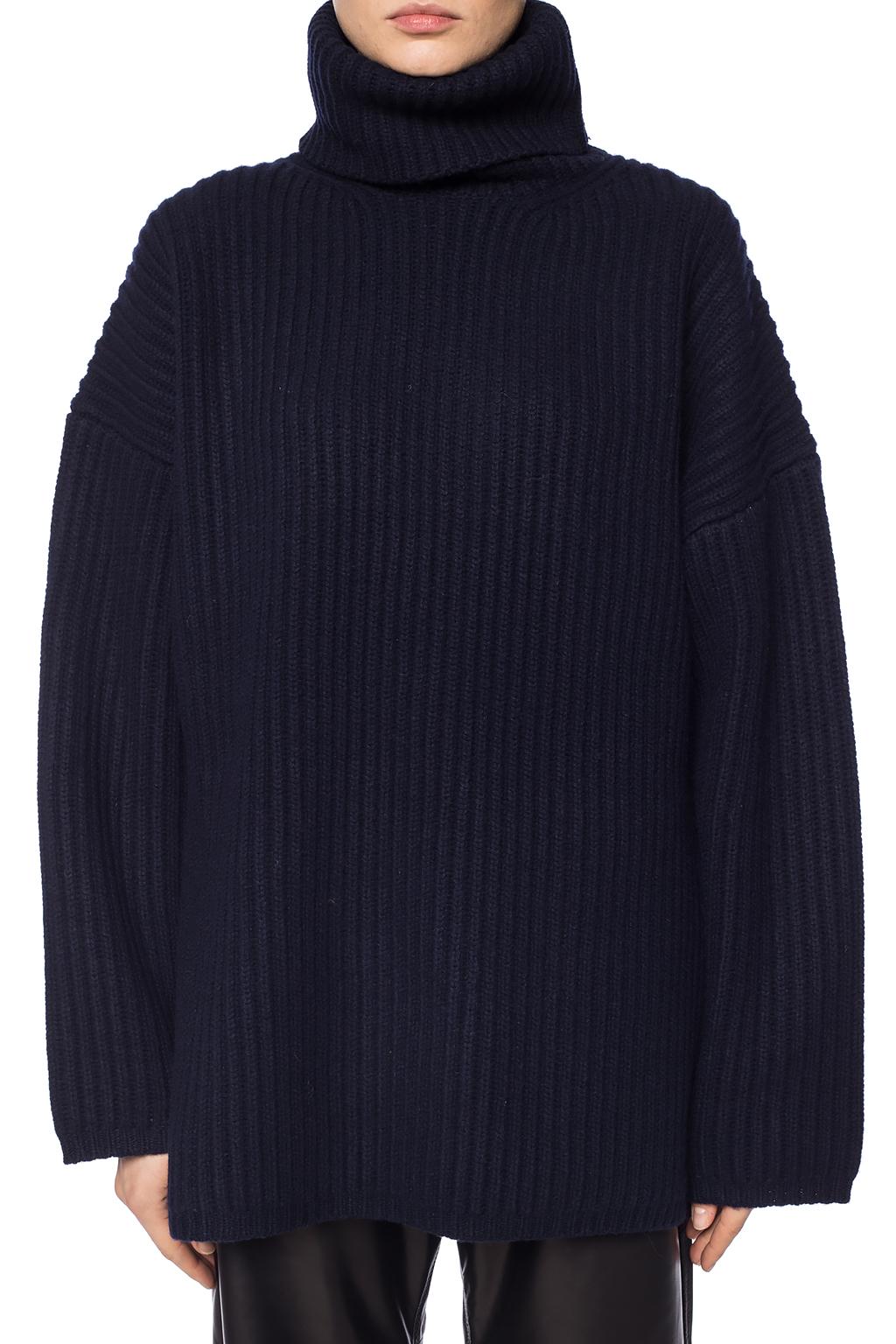 Acne Studios Oversize ribbed turtleneck sweater | Women's Clothing